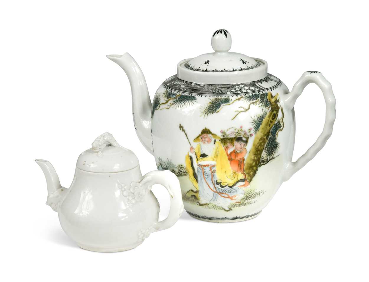 Lot 51 - A Chinese porcelain teapot and cover, Republic Period
