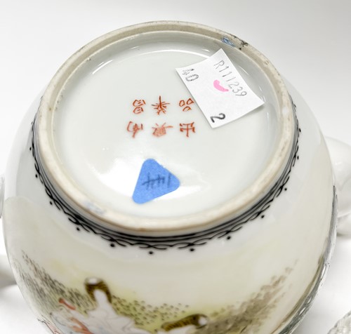 Lot 51 - A Chinese porcelain teapot and cover, Republic Period