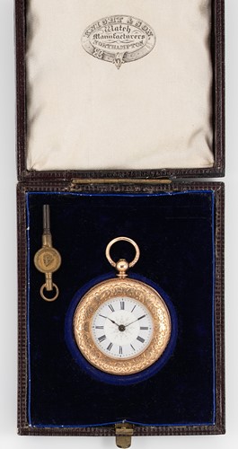 Lot 223 - Unsigned - An open faced pocket watch
