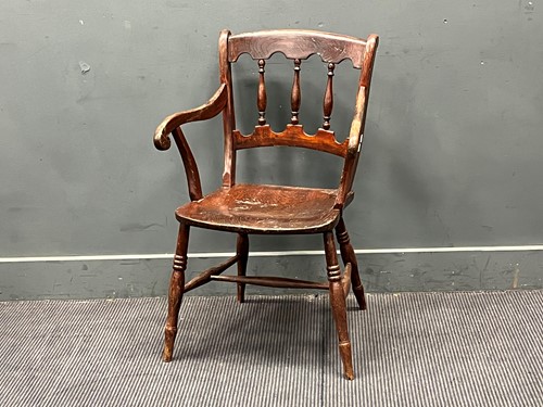 Lot 625 - A late 19th or early 20th provincial armchair...