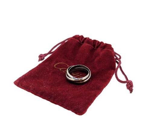 Lot 5 - Cartier - An 18ct gold 'Trinity' ring
