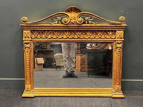 Lot 632 - A modern neoclassical style gilt framed...