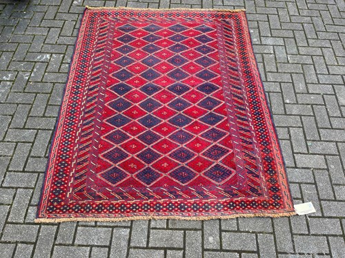 Lot 707 - An Mashwani Afghan kelim in a lattice design...