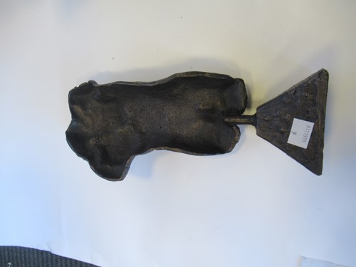 Lot 7 - A matched pair bronzed metal torso casts, in...