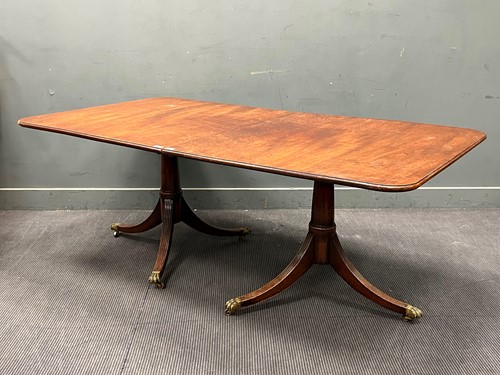 Lot 559 - A Regency and later two pedestal mahogany...