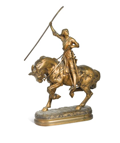 Lot 460 - After Adrien Etienne Gaudez (1845-1902), Joan of Arc