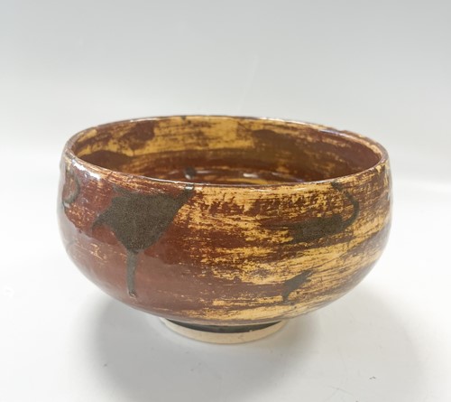Lot 20 - Bernard Leach (1887-1979), an earthenware footed bowl, circa 1920s