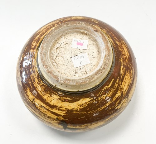 Lot 20 - Bernard Leach (1887-1979), an earthenware footed bowl, circa 1920s