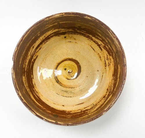 Lot 20 - Bernard Leach (1887-1979), an earthenware footed bowl, circa 1920s