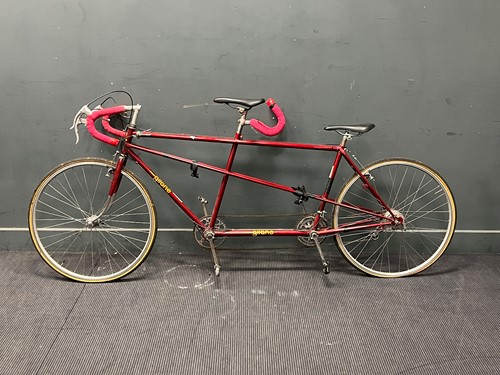 Lot 602 - A GITANE tandem bicycle, red frame