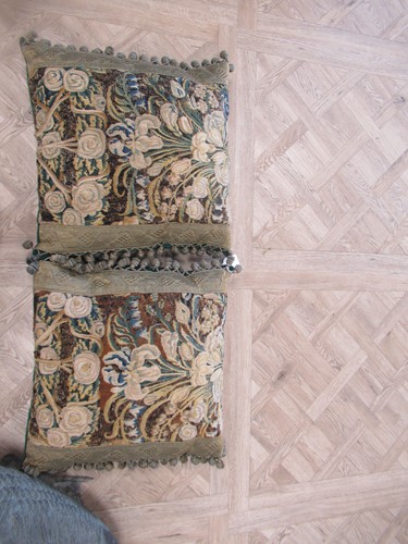 Lot 7 - A collection of verdure tapestry cushions