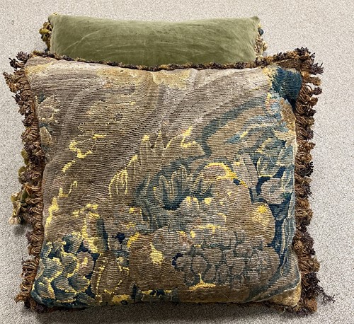 Lot 7 - A collection of verdure tapestry cushions