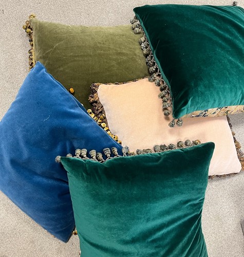 Lot 7 - A collection of verdure tapestry cushions