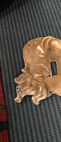 Lot 34 - Metal items to include an elaborate beaten...