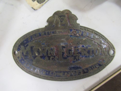 Lot 34 - Metal items to include an elaborate beaten...