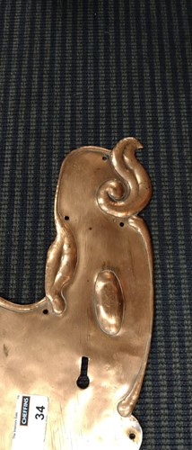 Lot 34 - Metal items to include an elaborate beaten...