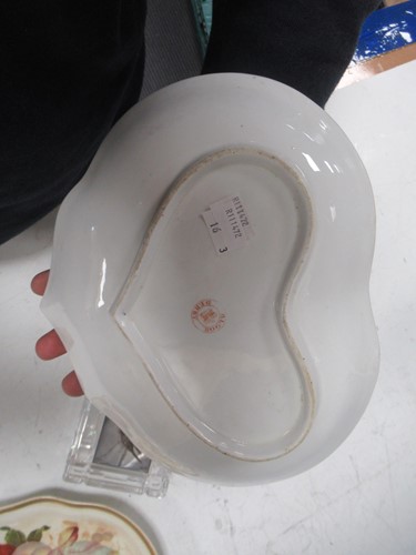 Lot 4 - A Bloor Derby fruit painted dish, another...