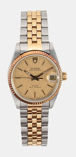 Lot 276 - Tudor - A two tone 'Prince Oysterdate' wristwatch