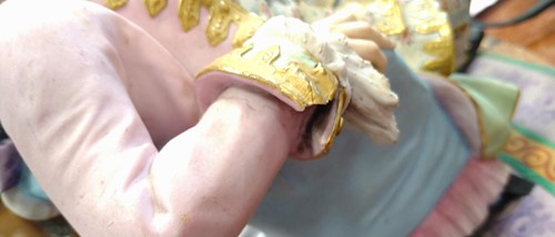 Lot 1 - A French 19th century exhibition polychrome...