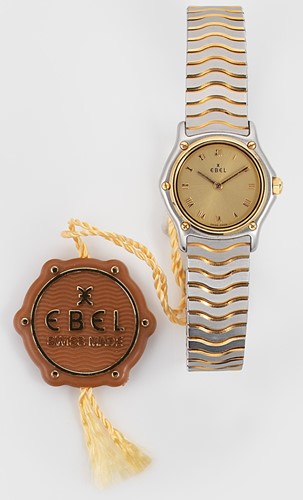 Lot 256 - Ebel - A steel and gold plated 'Sport Classique' wristwatch