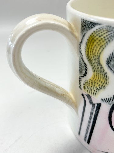 Lot 15 - Eric Ravilious for Wedgwood, a Queen Elizabeth II commemorative coronation mug, 1953