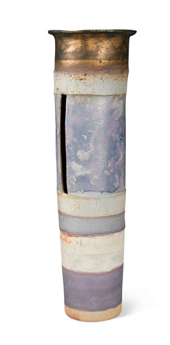 Lot 34 - Robin Welch (1936-2019), a tall stoneware vase