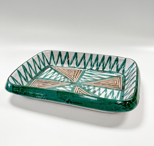Lot 16 - Robert Picault (1919-2000), Vallauris, a hand painted serving dish