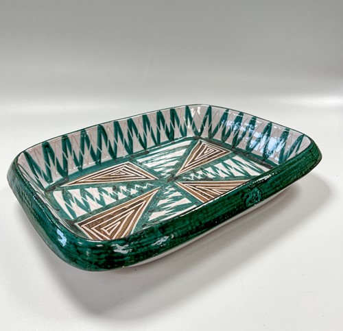 Lot 16 - Robert Picault (1919-2000), Vallauris, a hand painted serving dish