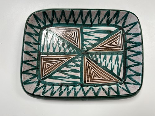 Lot 16 - Robert Picault (1919-2000), Vallauris, a hand painted serving dish