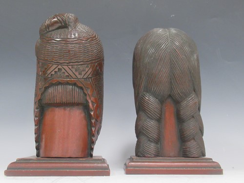 Lot 28 - Mid 20th Century South American Hardwood Busts