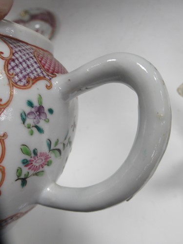 Lot 26 - An 18th century pearlware teapot and another...