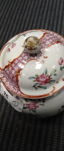 Lot 26 - An 18th century pearlware teapot and another...