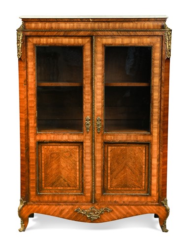 Lot 730 - A French kingwood cabinet, 19th century