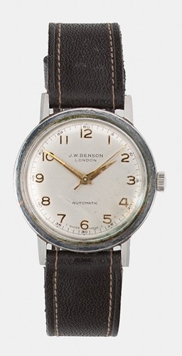 Lot 247 - J.W. Benson, London - A steel wristwatch