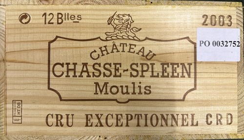 Lot 86 - Chateau Chasse Spleen, Moulis Cru Exceptionnel 2003