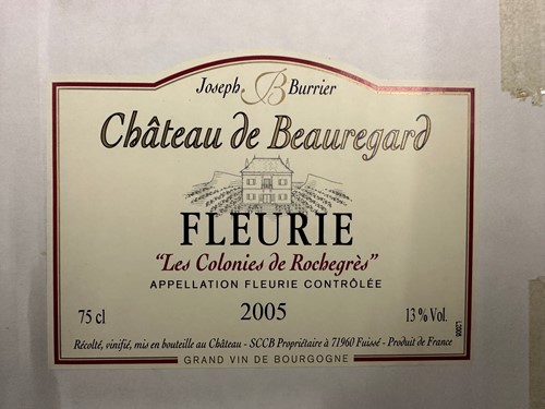 Lot 1 - Fleurie, Les Colonies de Rochegres 2005