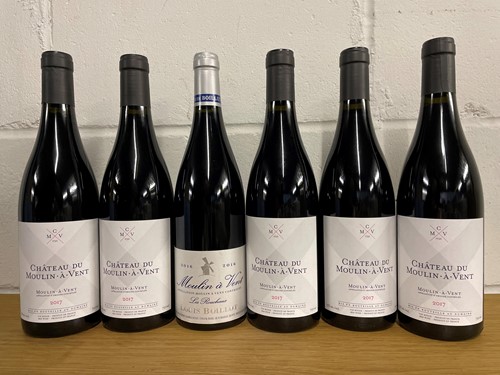 Lot 76 - Moulin a Vent, mixed case.