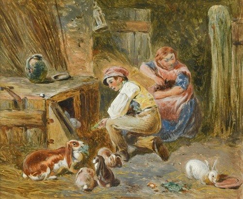 Lot 552 - Circle of Frederick Daniel Hardy (British, 1827-1911)
