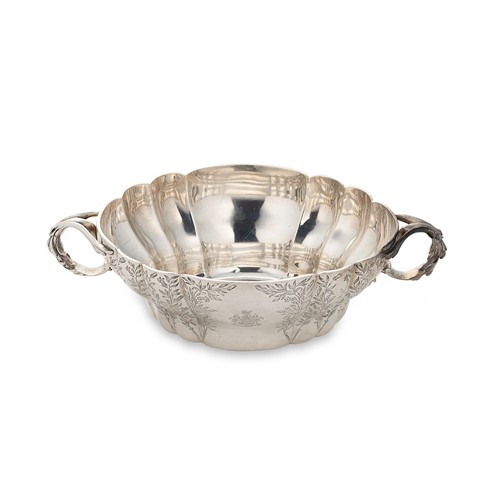 Lot 394 - A Victorian silver two handled bowl
