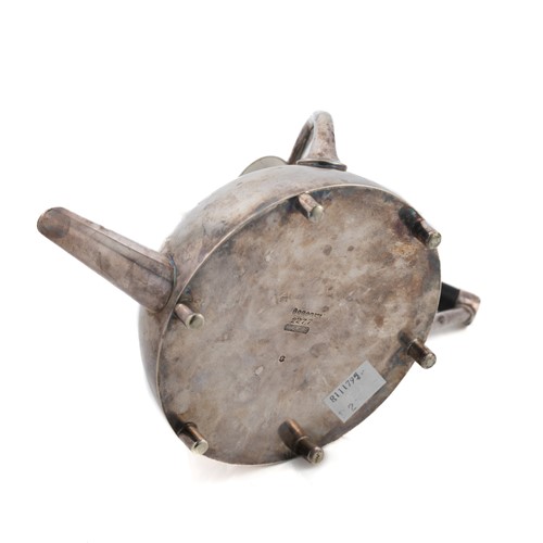 Lot 205 - Christopher Dresser (1834-1904), a rare electroplate teapot, No. 2277, circa 1880