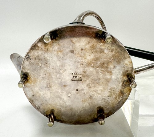 Lot 205 - Christopher Dresser (1834-1904), a rare electroplate teapot, No. 2277, circa 1880