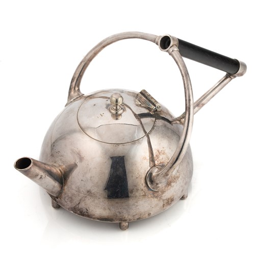 Lot 205 - Christopher Dresser (1834-1904), a rare electroplate teapot, No. 2277, circa 1880