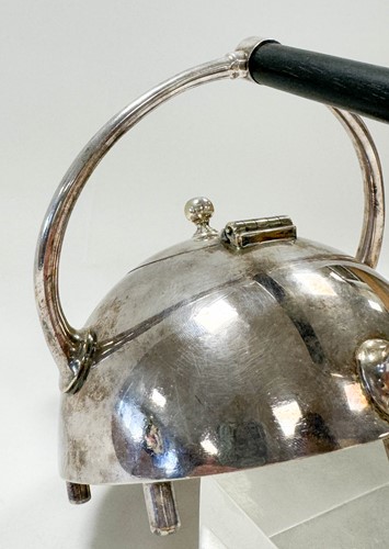 Lot 205 - Christopher Dresser (1834-1904), a rare electroplate teapot, No. 2277, circa 1880