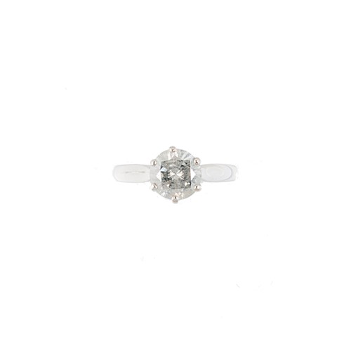 Lot 184 - A single stone diamond ring