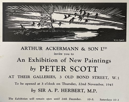 Lot 440 - A Collection of Peter Scott Exhibition Invitations