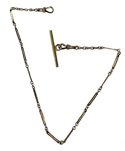 Lot 221 - An early 20th century watch chain