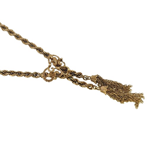 Lot 95 - A rope chain necklace