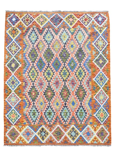 Lot 458 - A contemporary hand-knotted pure wool kelim carpet