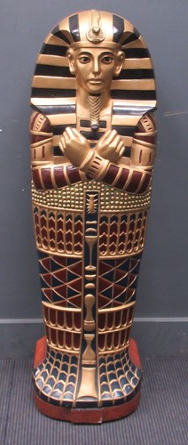 Lot 567 - A CD cabinet modelled as a sarcophagus, 122cm...