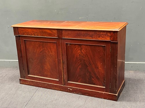 Lot 722 - A mahogany side cabinet, 19th century, the...